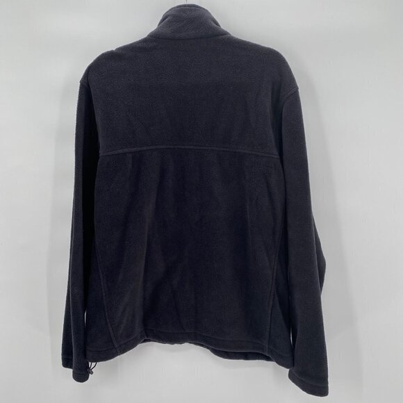 Columbia Black Full Zip Fleece Jacket Men’s Size L - Picture 6 of 8
